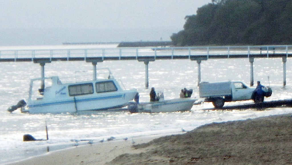 A boat which capsized during the Superboats event last weekend has been refloated. A boat which capsized during the Superboats event last weekend has been refloated.